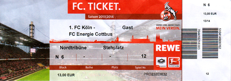1.Fc Köln Tickets